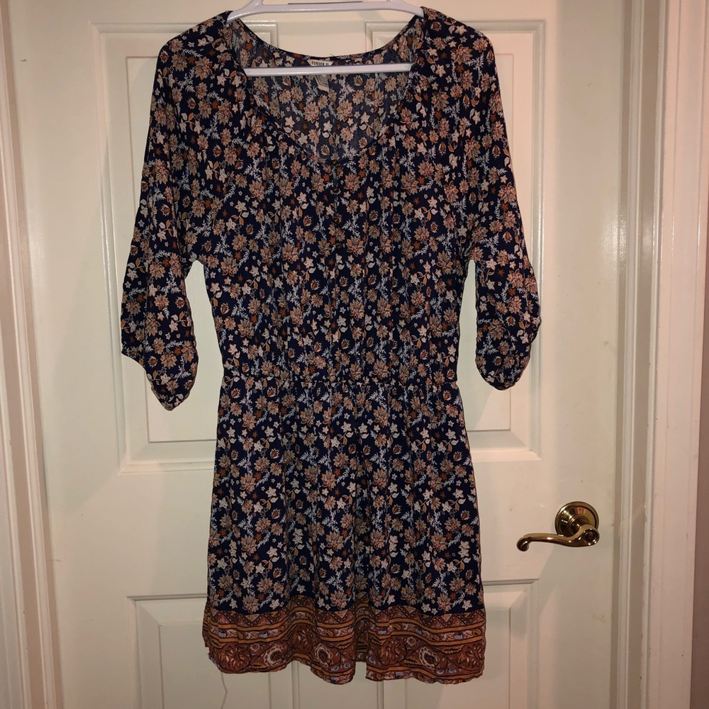 Forever 21 boho peasant dress